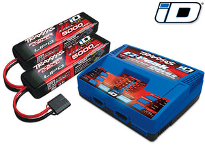 Battery/charger completer pack (includes #2972 Dual iD® charger (1), #2872X 5000mAh 11.1V 3-cell 25C LiPo iD® battery (2)) #2990