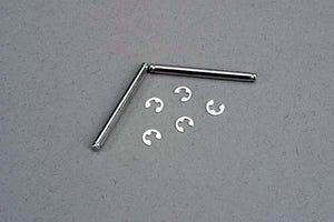 Suspension pins, 2.5x29mm (king pins) w/ e-clips (2) (strengthens caster blocks) #3740