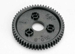 Spur gear, 56-tooth (0.8 metric pitch, compatible with 32-pitch) #3957