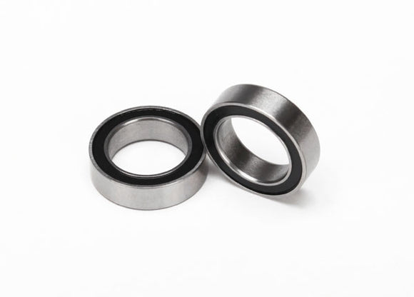 Ball bearings, black rubber sealed (10x15x4mm) (2) #5119A
