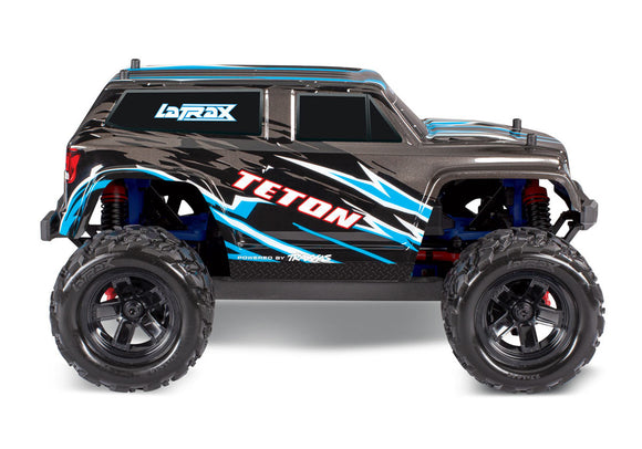 MODEL 76054-5: 1/18 LaTrax Teton, fully assembled, Ready-To-Explore™, with 2.4GHz radio system, 370 motor, waterproof, all-weather electronics, 6-cell 7.2V NiMH battery & AC wall outlet charger, and painted body.