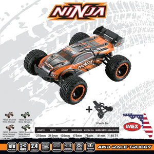 IMEX Ninja 1/16th Scale Race Truggy Brushless Orange